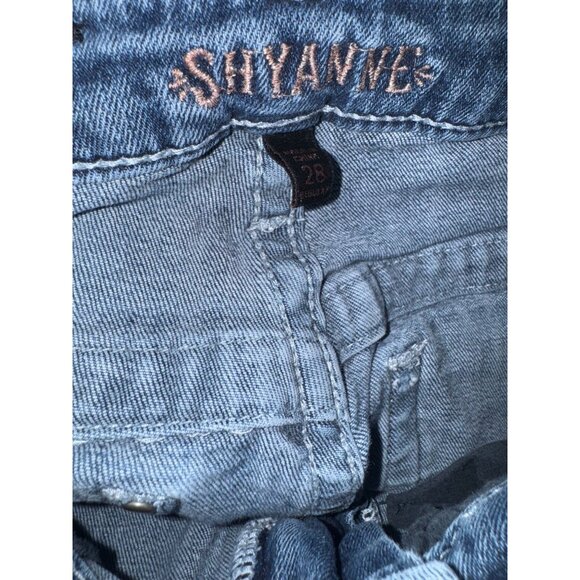 Shyanne Womens Bootcut Jeans 28W x 34L Distressed Denim 100% Cotton - Picture 3 of 10